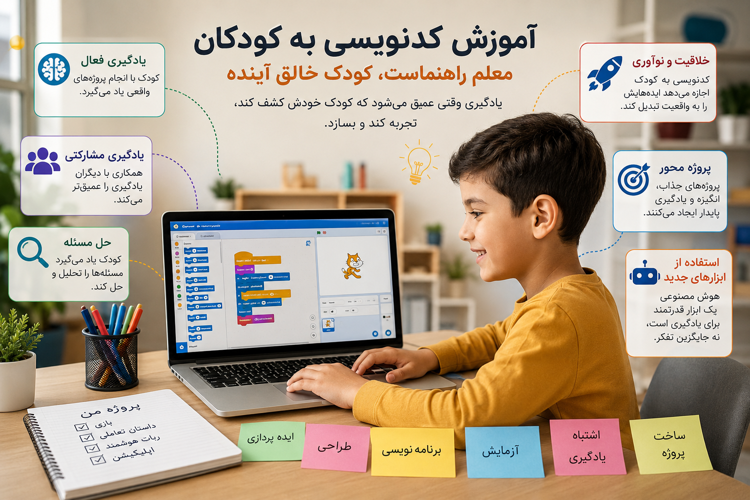 آموزش کدنویسی به کودکان چه گونه باید باشد؟
